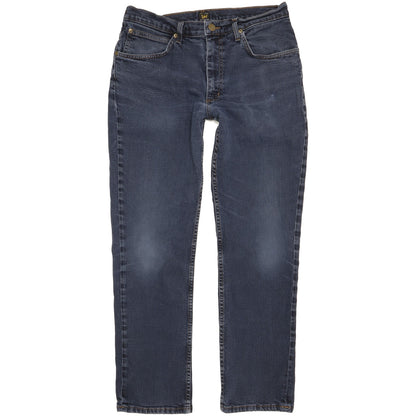 Lee Brooklyn Men Blue Straight Regular Stretch Jeans W34 L30