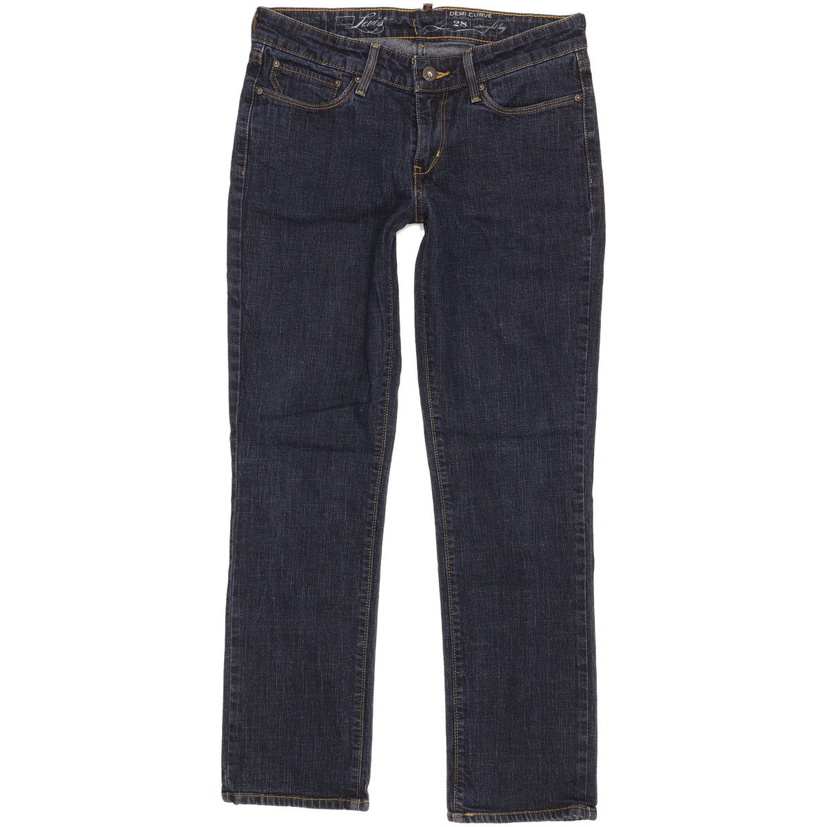 Levi's Demi Curve Women Blue Straight Slim Stretch Jeans W28 L28