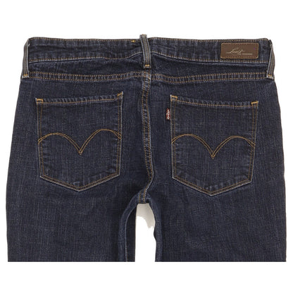 Levi's Demi Curve Women Blue Straight Slim Stretch Jeans W28 L28