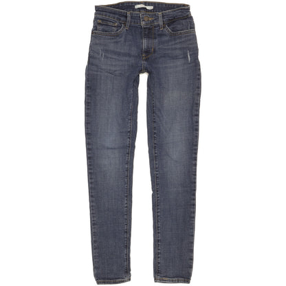Levi's 711 Women Blue Skinny Slim Jeans W27 L29