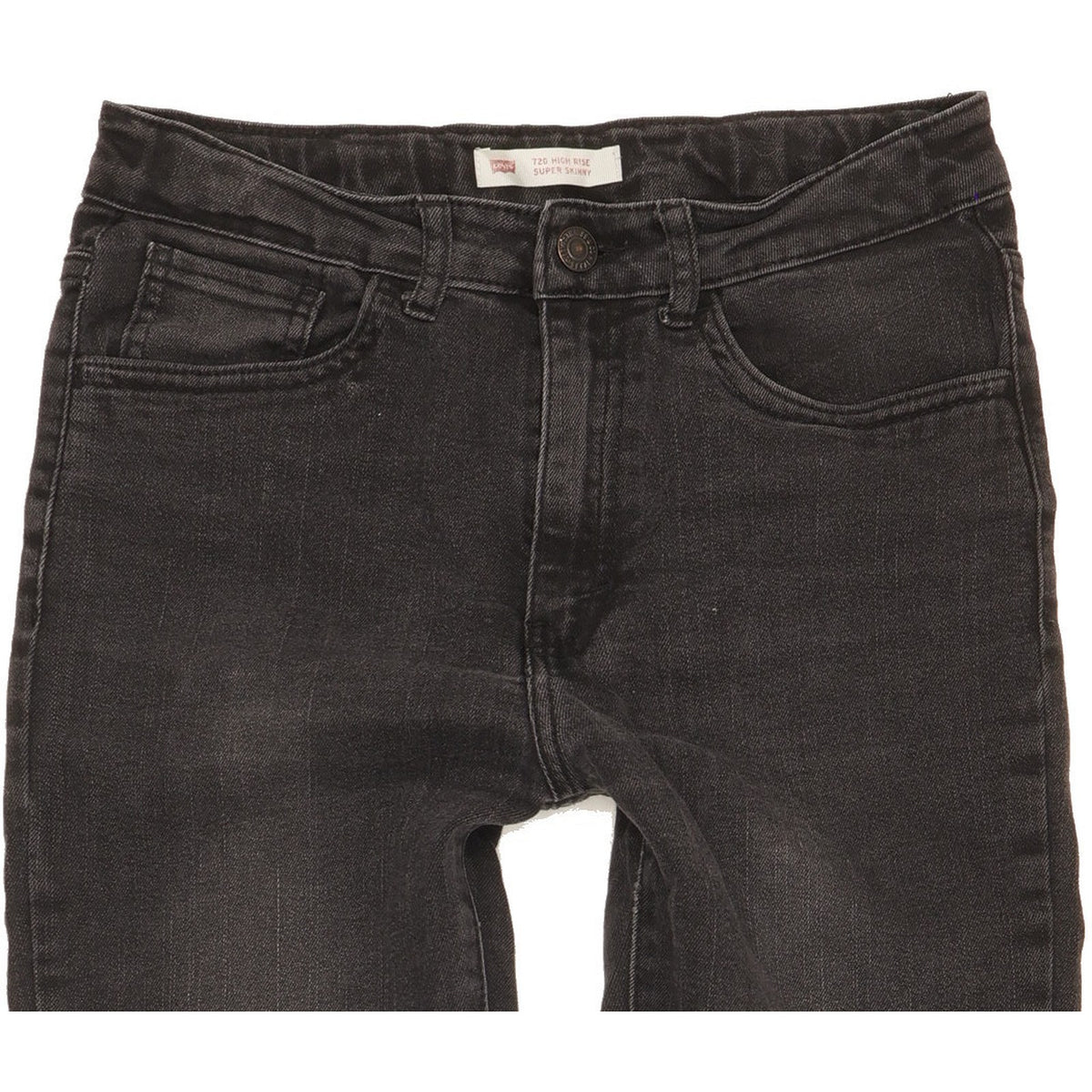 Levi's 720 Kids Black Skinny Slim Jeans W26 L28