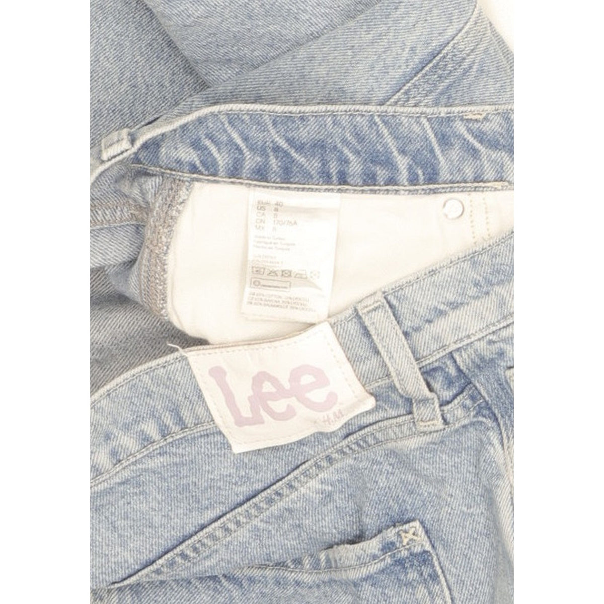 Lee H&M Blue Straight Regular Jeans High Waisted W32 L31