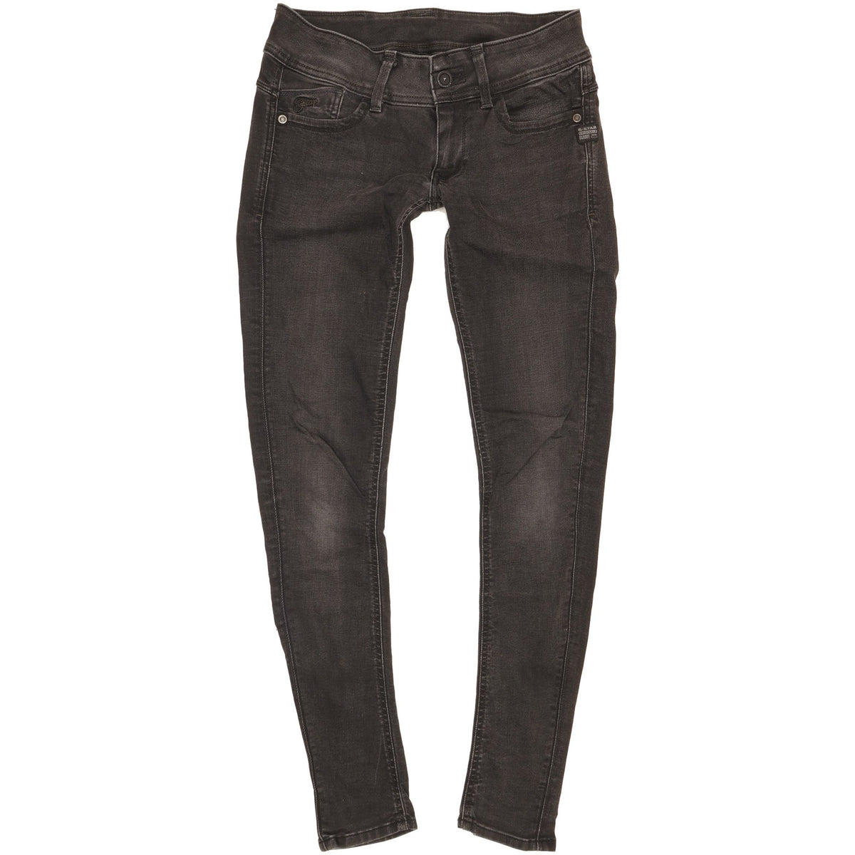 G-Star Lynn Women Black Skinny Slim Stretch Jeans W28 L31