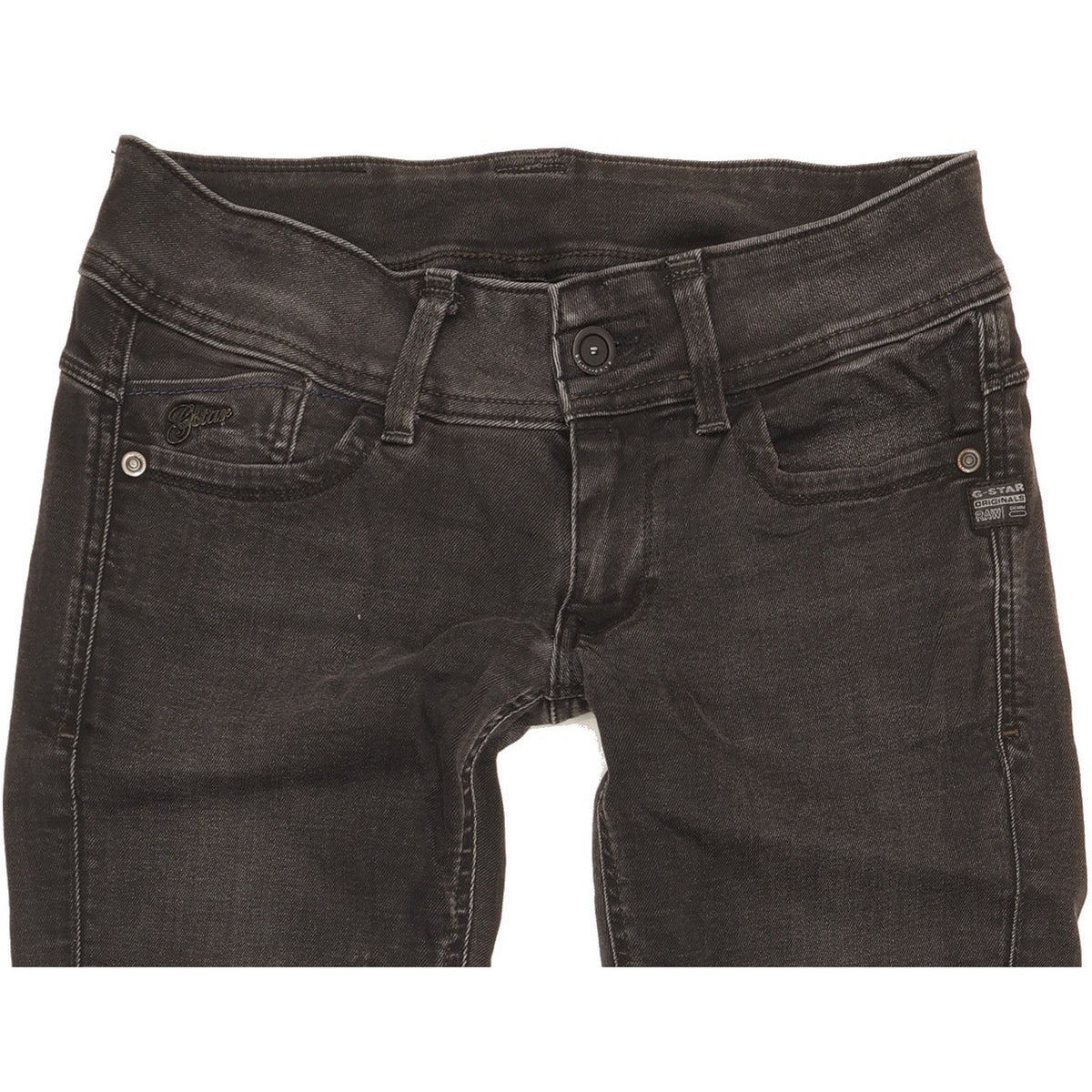 G-Star Lynn Women Black Skinny Slim Stretch Jeans W28 L31