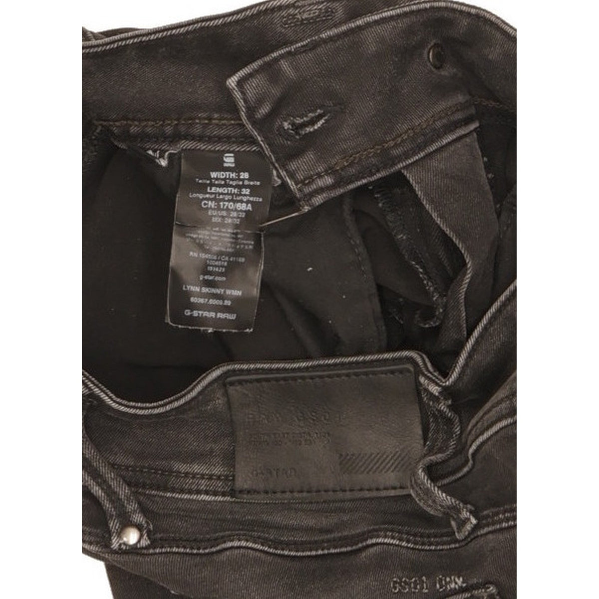 G-Star Lynn Women Black Skinny Slim Stretch Jeans W28 L31