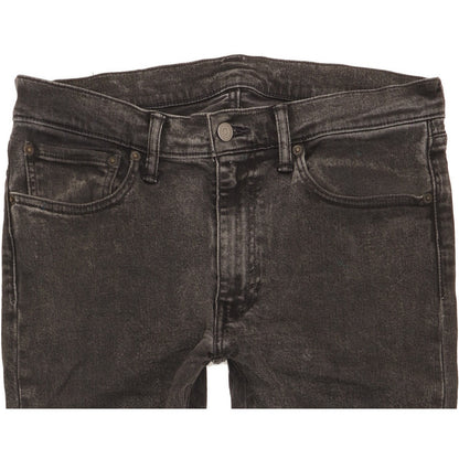 Levi's 519 Men Black Skinny Slim Stretch Jeans W33 L26