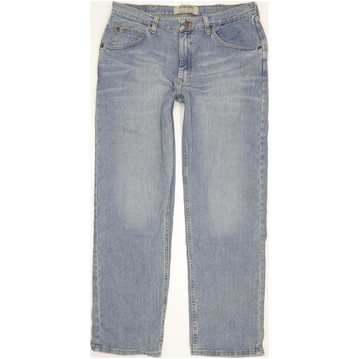 Wrangler Men Blue Straight Regular Stretch Jeans W34 L32