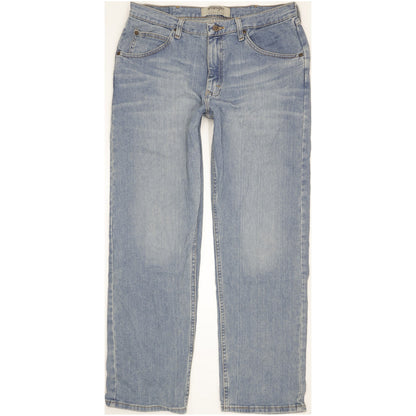 Wrangler Men Blue Straight Regular Stretch Jeans W34 L32