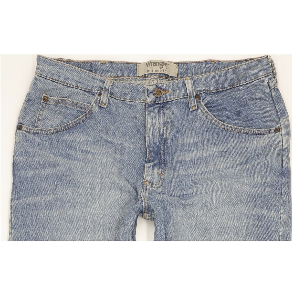 Wrangler Men Blue Straight Regular Stretch Jeans W34 L32