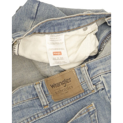Wrangler Men Blue Straight Regular Stretch Jeans W34 L32