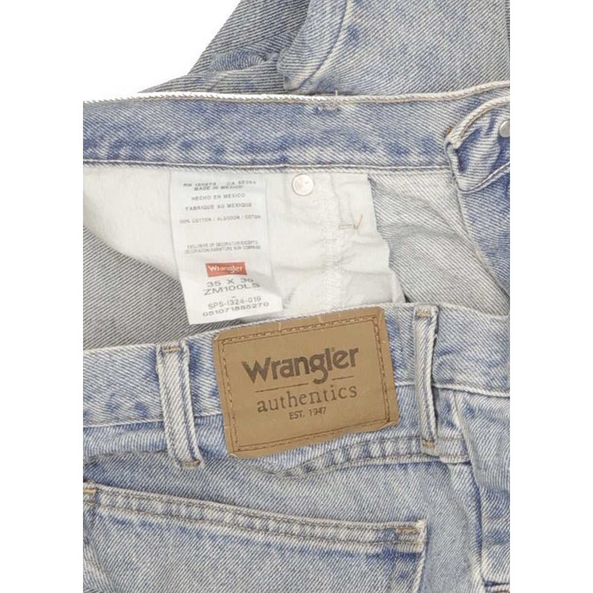 Wrangler Men Blue Straight Regular Jeans W35 L30