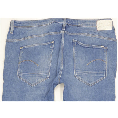 G-Star Arc 3D Kate Women Blue Tapered Relaxed Boyfriend Stretch Jeans W30 L32