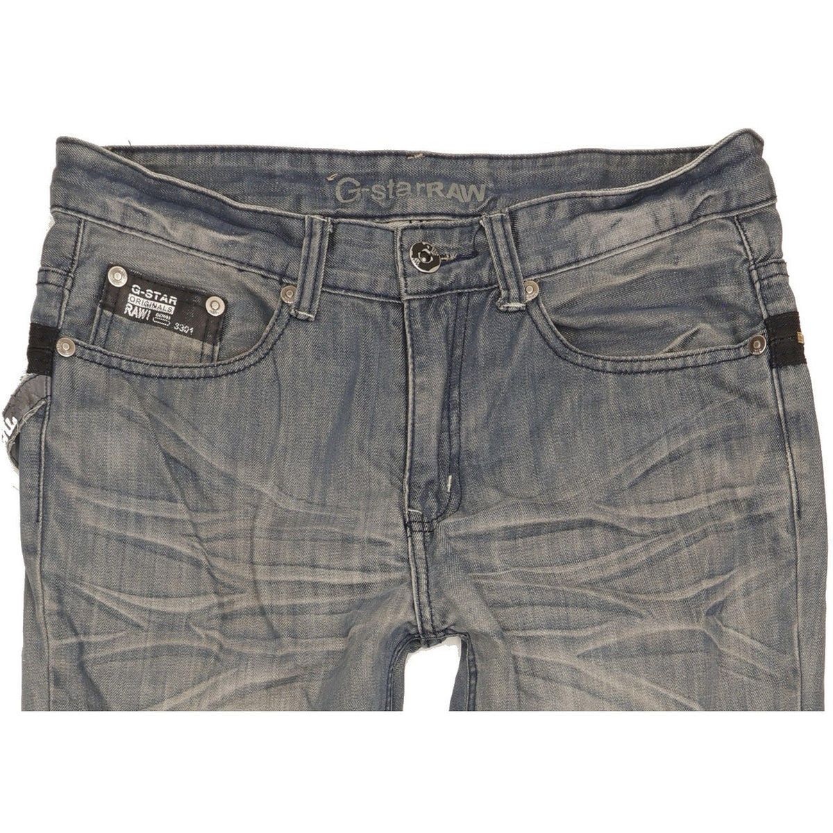 G-Star Men Blue Straight Regular Jeans W34 L32