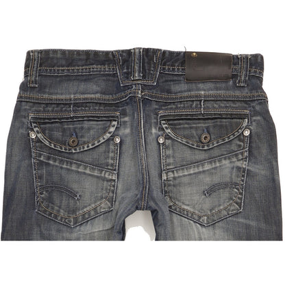 G-Star Men Navy Straight Regular Jeans W33 L34