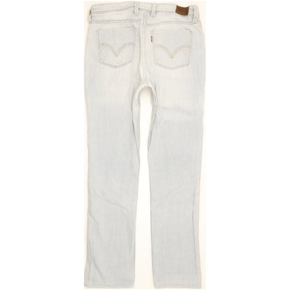 Levi's 628 Blue Straight Slim Stretch Jeans High Waisted W32 L31