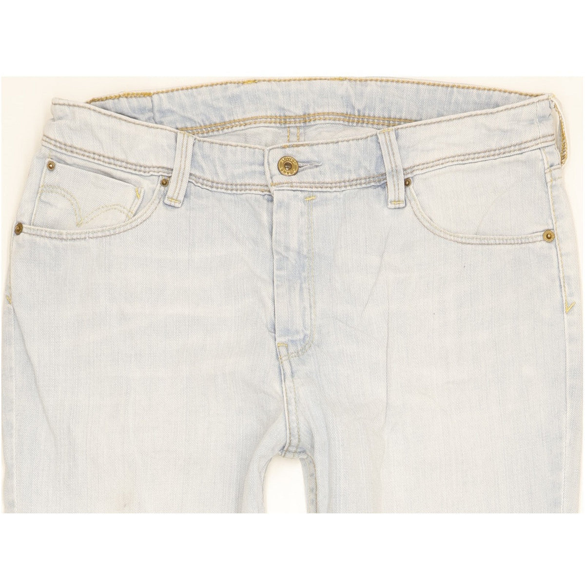 Levi's 628 Blue Straight Slim Stretch Jeans High Waisted W32 L31