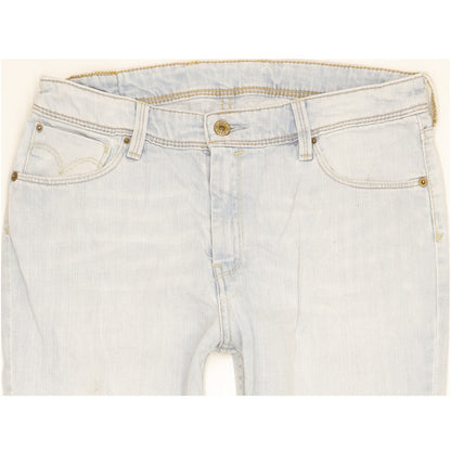 Levi's 628 Blue Straight Slim Stretch Jeans High Waisted W32 L31