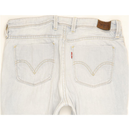 Levi's 628 Blue Straight Slim Stretch Jeans High Waisted W32 L31
