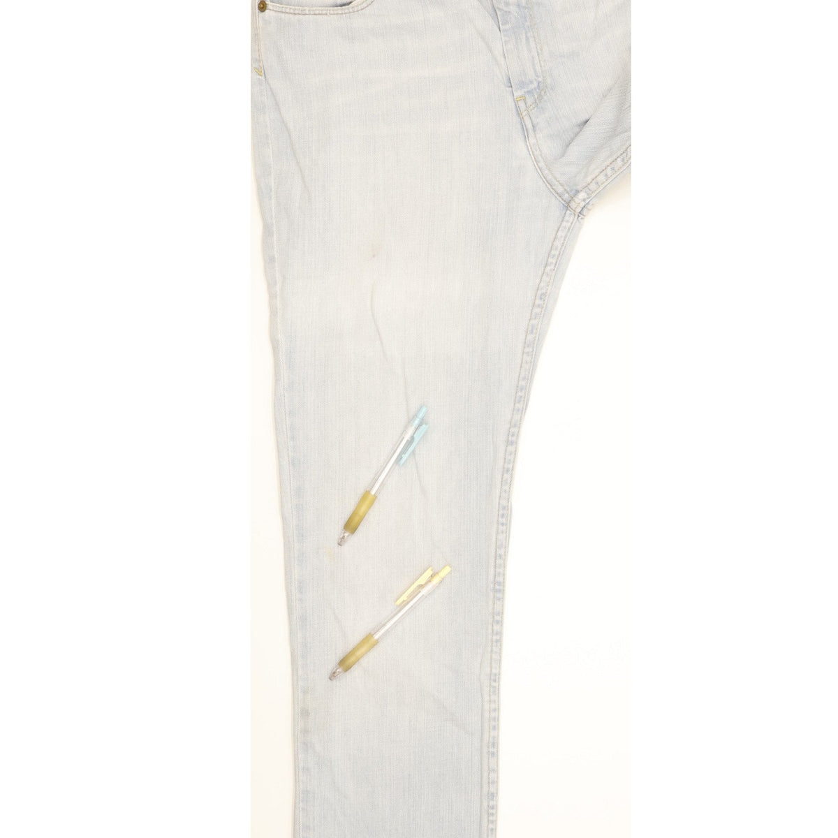 Levi's 628 Blue Straight Slim Stretch Jeans High Waisted W32 L31