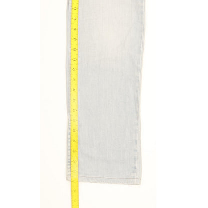 Levi's 628 Blue Straight Slim Stretch Jeans High Waisted W32 L31