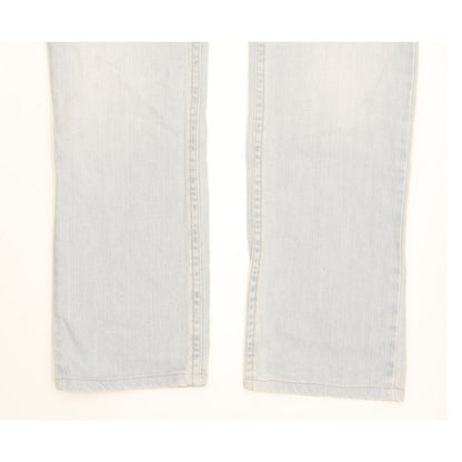 Levi's 628 Blue Straight Slim Stretch Jeans High Waisted W32 L31