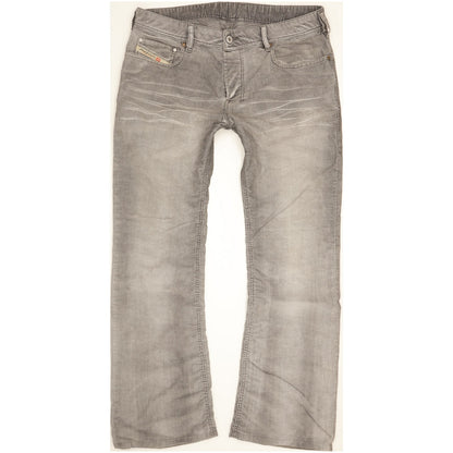 Diesel Zathan Men Grey Straight Regular Trousers W33 L30