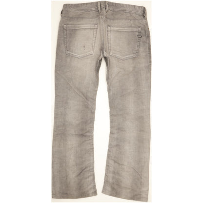 Diesel Zathan Men Grey Straight Regular Trousers W33 L30