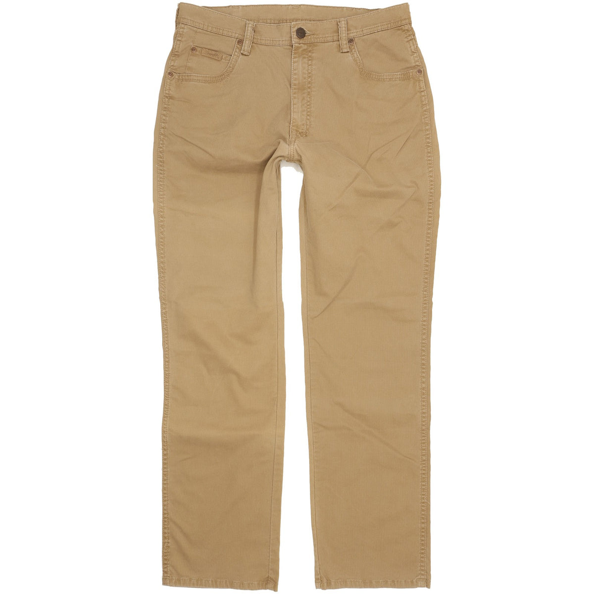 Wrangler Texas Men Brown Straight Regular Stretch Jeans W34 L32