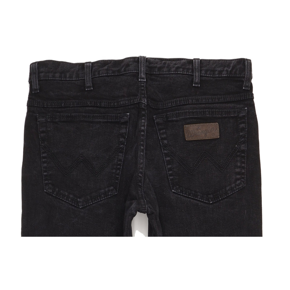 Wrangler Texas Men Black Straight Regular Stretch Jeans W33 L32