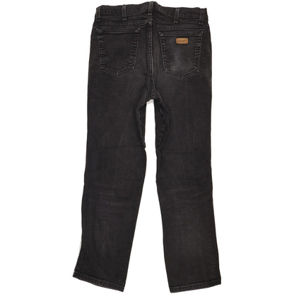 Wrangler Texas Men Black Straight Regular Stretch Jeans W36 L31
