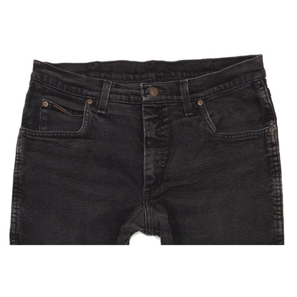 Wrangler Texas Men Black Straight Regular Stretch Jeans W36 L31