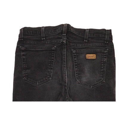 Wrangler Texas Men Black Straight Regular Stretch Jeans W36 L31