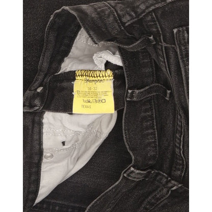 Wrangler Texas Men Black Straight Regular Stretch Jeans W36 L31
