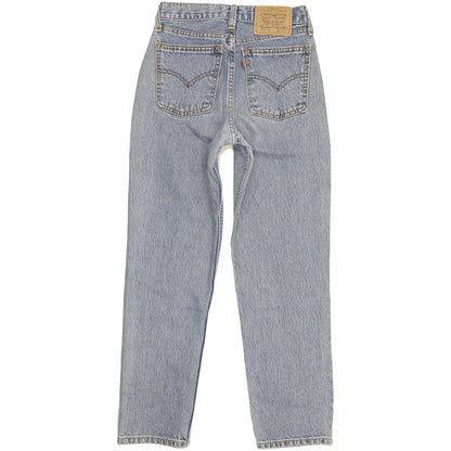 Levi's 882 Blue Straight Relaxed Jeans High Waisted W27 L28