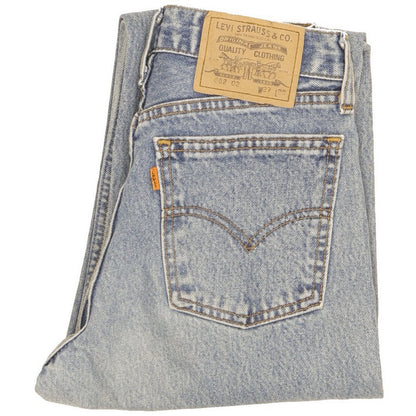 Levi's 882 Blue Straight Relaxed Jeans High Waisted W27 L28