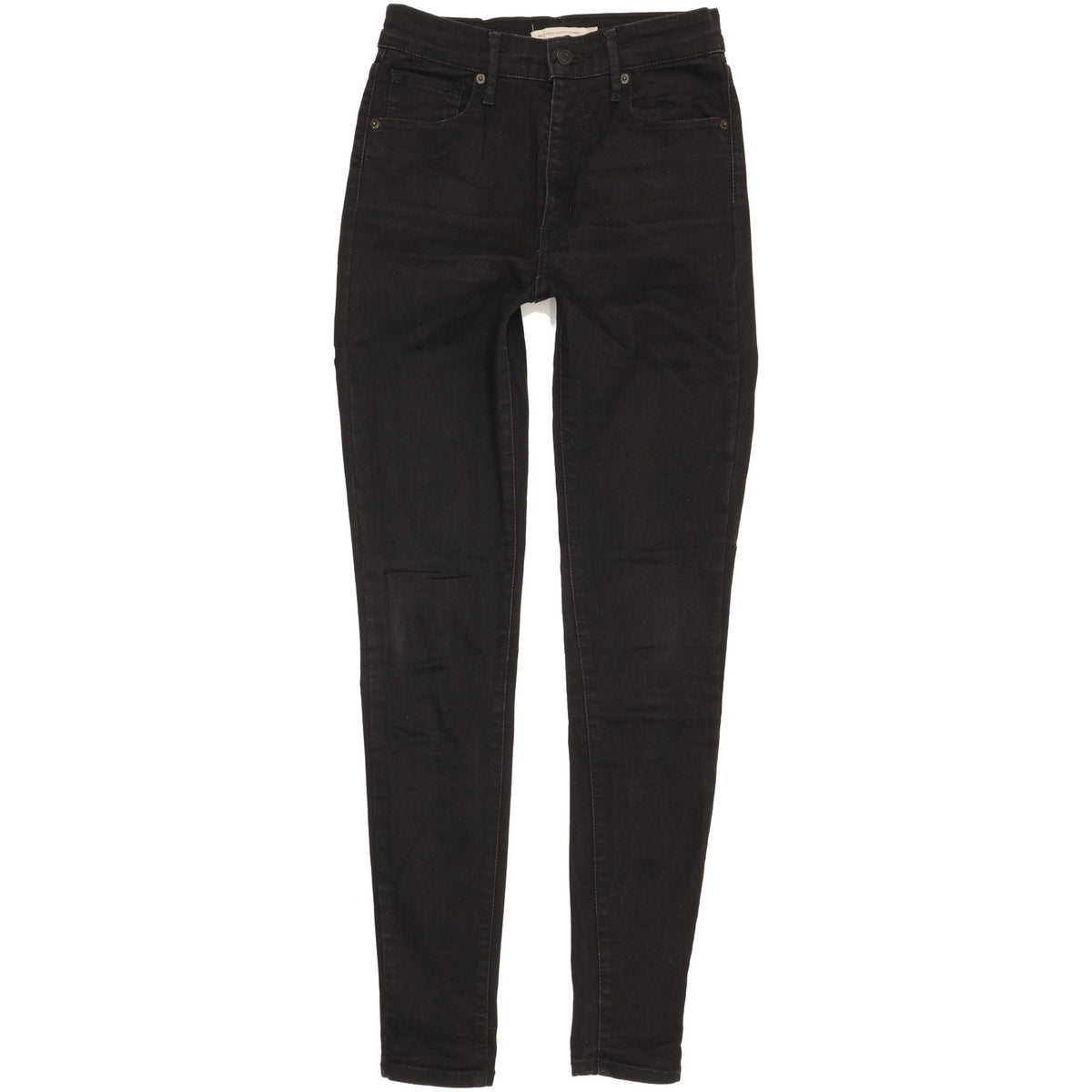 Levi's Mile Black Skinny Slim Stretch Jeans High Waisted W28 L32