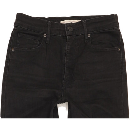Levi's Mile Black Skinny Slim Stretch Jeans High Waisted W28 L32
