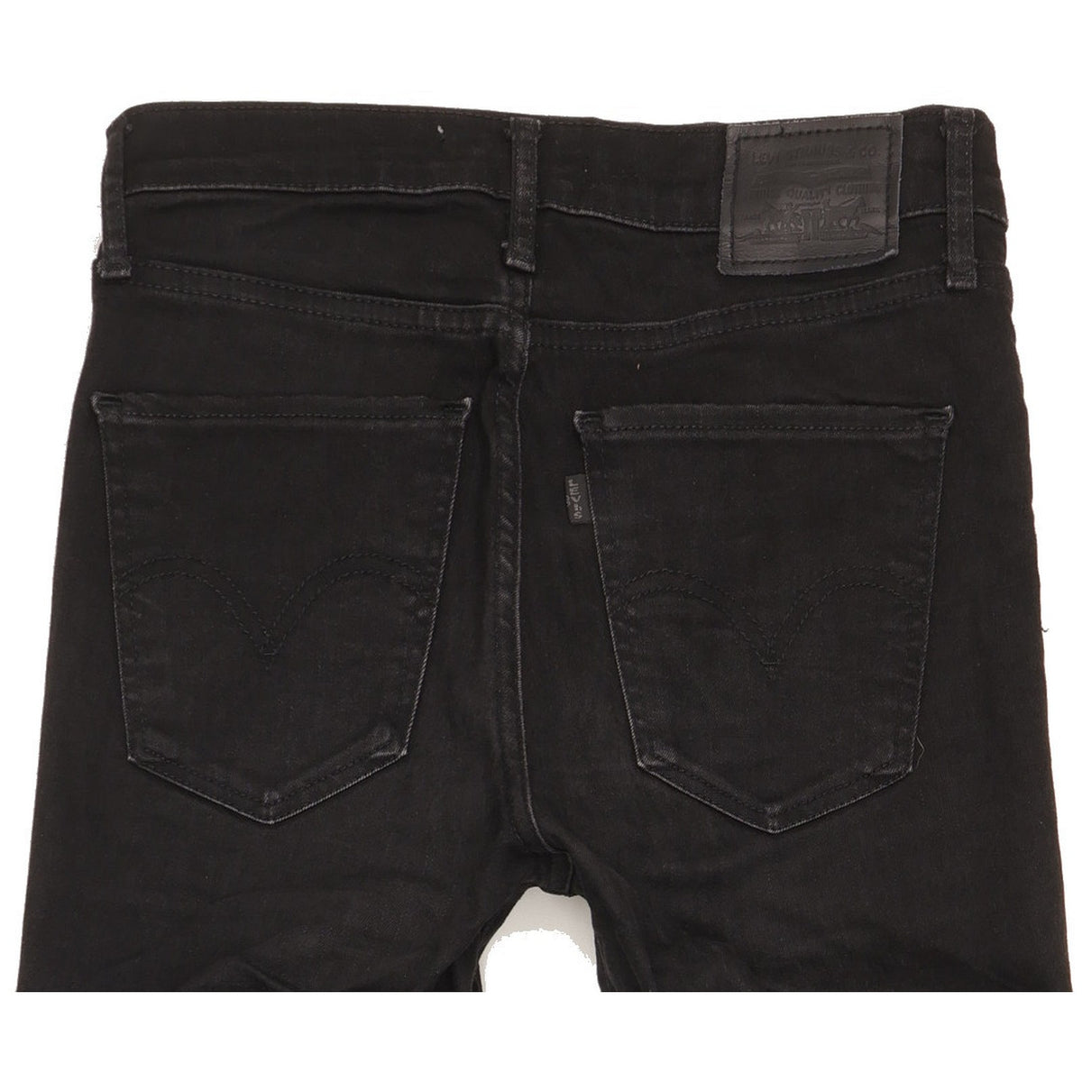 Levi's Mile Black Skinny Slim Stretch Jeans High Waisted W28 L32