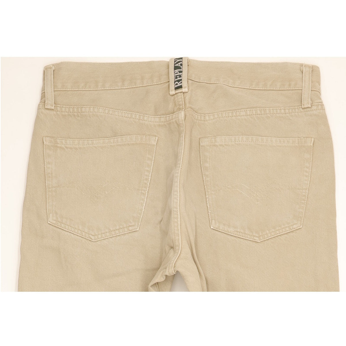 Replay Men Beige Straight Regular Jeans W33 L33