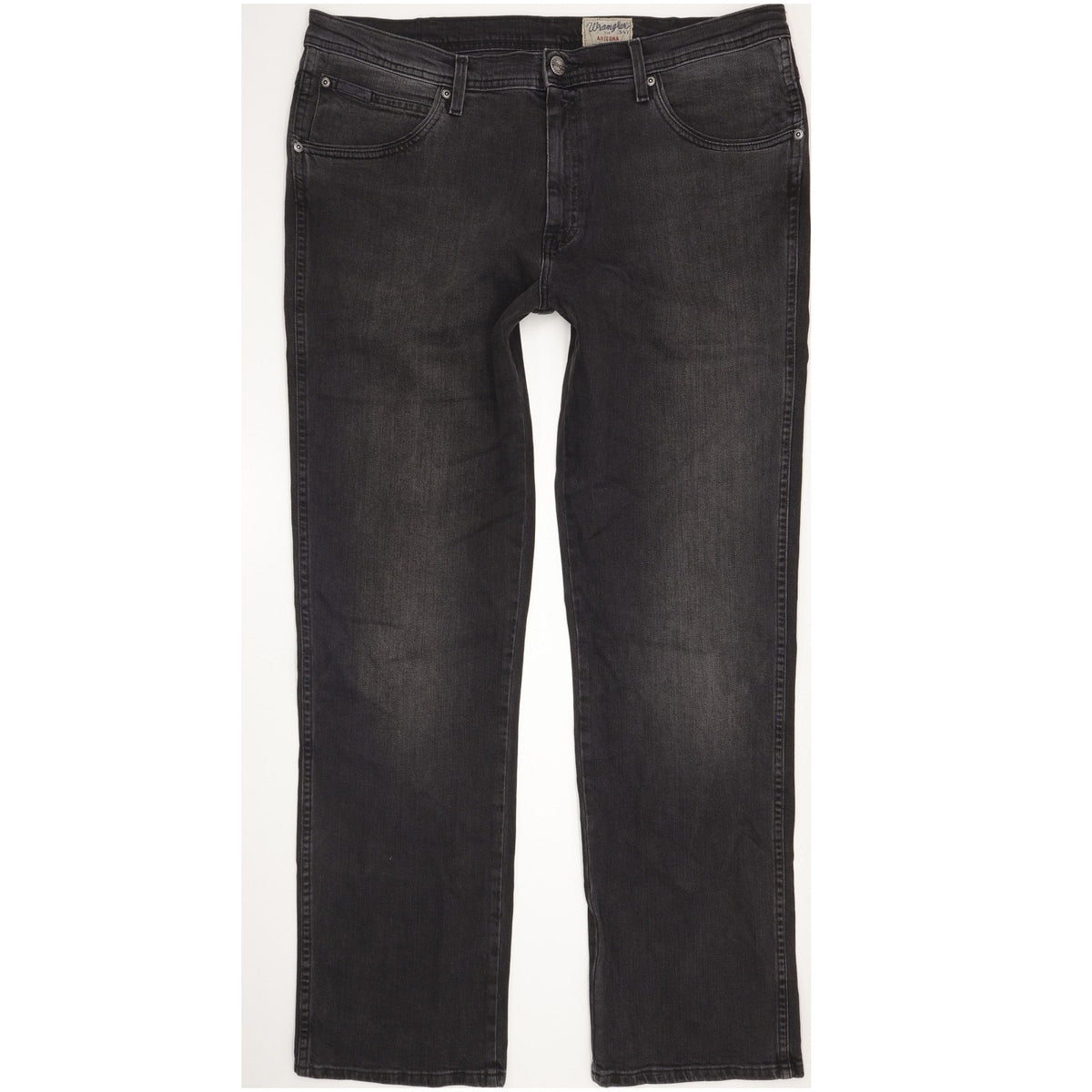 Wrangler Arizona Men Black Straight Regular Stretch Jeans W38 L32