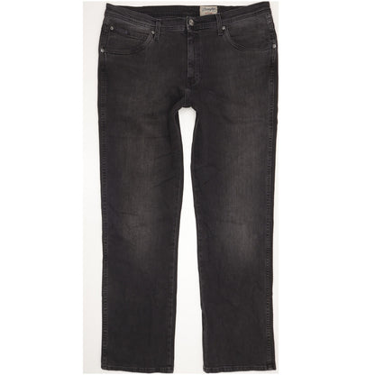 Wrangler Arizona Men Black Straight Regular Stretch Jeans W38 L32