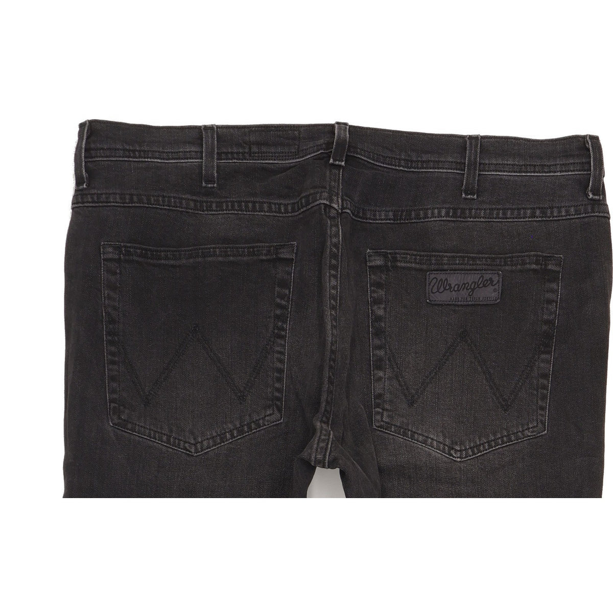 Wrangler Arizona Men Black Straight Regular Stretch Jeans W38 L32