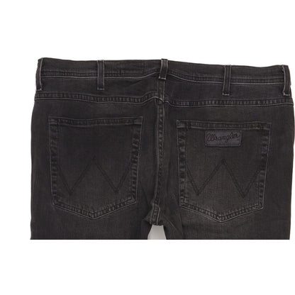 Wrangler Arizona Men Black Straight Regular Stretch Jeans W38 L32