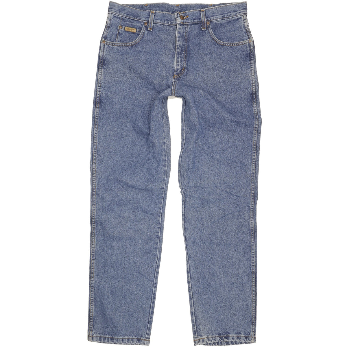 Wrangler Indiana Men Blue Straight Regular Jeans W38 L34