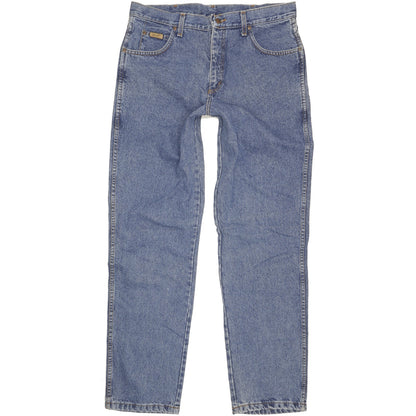 Wrangler Indiana Men Blue Straight Regular Jeans W38 L34