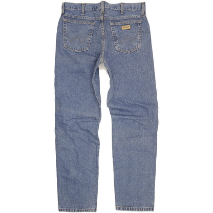 Wrangler Indiana Men Blue Straight Regular Jeans W38 L34