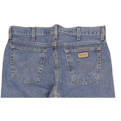 Wrangler Indiana Men Blue Straight Regular Jeans W38 L34