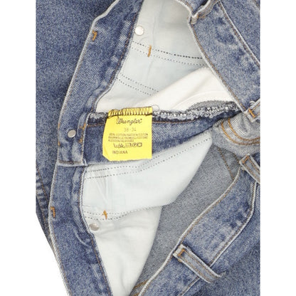 Wrangler Indiana Men Blue Straight Regular Jeans W38 L34