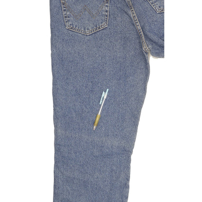 Wrangler Indiana Men Blue Straight Regular Jeans W38 L34