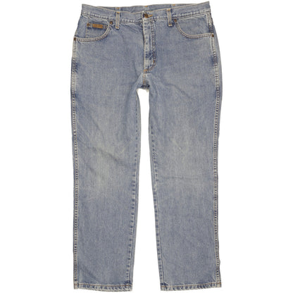 Wrangler Texas Men Blue Straight Regular Jeans W37 L30
